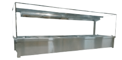 Jasper WET HOT FOOD DISPLAY 1730 MM BM5 HOLDS 5 x 1/1 GN PANS (PANS NOT INCLUDED) 15 AMP - Whisk Hospitality - BM5