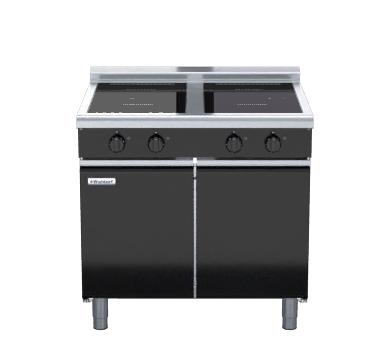 Waldorf Bold Inlb8400R5 Cd 900Mm Electric Induction Cooktop Low Back Version Cabinet Base - Whisk Hospitality - INLB8400R5-CD