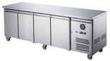 FED - X S/S Four Door Bench Fridge - XUB7C22S4V - Whisk Hospitality - XUB7C22S4V