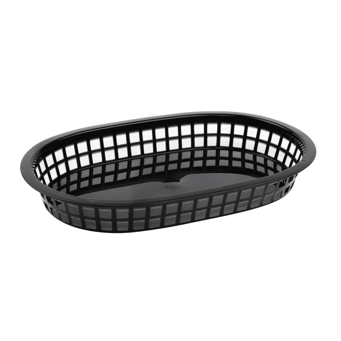 Olympia Kristallon PP Food Basket Black - 275x175mm 10 1/2x7" (Pack 6) GH969 - Whisk Hospitality - GH969