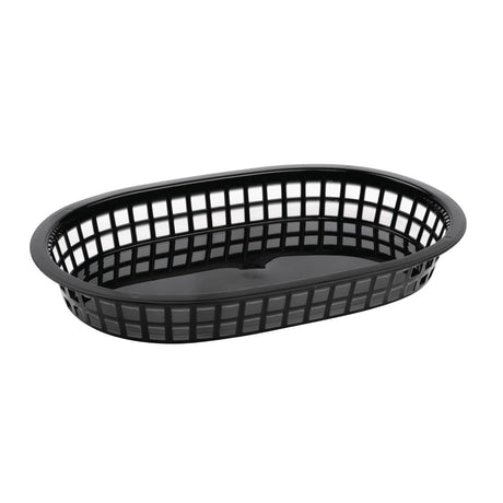 Olympia Kristallon PP Food Basket Black - 275x175mm 10 1/2x7" (Pack 6) GH969 - Whisk Hospitality - GH969
