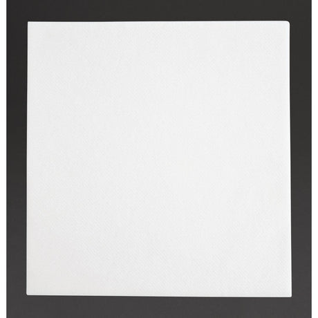 Fiesta Recyclable 40cm Airlaid 4 Fold White Dinner Napkin (Pack 500) FE264 - Whisk Hospitality - FE264