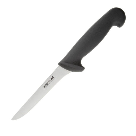 Hygiplas Boning Knife Stiff Blade Black - 5" C267 - Whisk Hospitality - C267