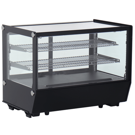 Verona 90R 160L Counter Top Refrigerated Display - Black - Whisk Hospitality - 90R-BLK