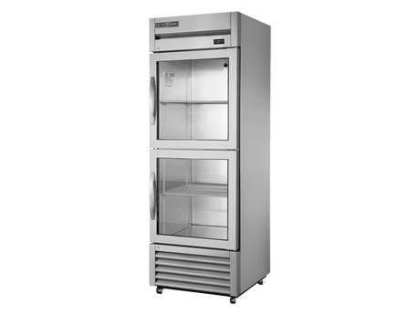 True Refrigeration Upright Foodservice Refrigerator 2 Half Glass Swing Doors - T - 23G - 2 - HC - FGD01 - Whisk Hospitality - T-23G-2-HC-FGD01