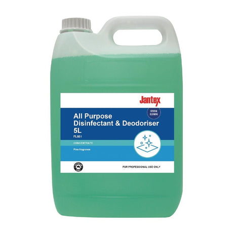 Jantex All Purpose Disinfectant & Deodoriser Concentrate Pine - 5Ltr FL851 - Whisk Hospitality - FL851