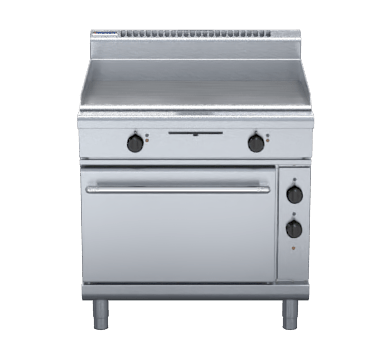 Waldorf 800 Series Gp8910Ec 900Mm Electric Griddle Convection Oven Range - Whisk Hospitality - GP8910EC