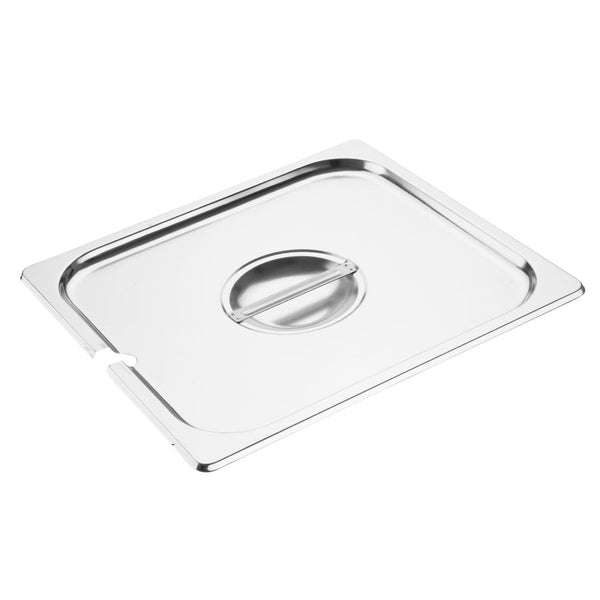 Vogue Notched Lid St/St - GN 2/3 DP252 - Whisk Hospitality - DP252