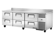True Refrigeration Deep Worktop Counter Refrigerator 6 Drawers - TWT - 93D - 6 - HC - Whisk Hospitality - TWT-93D-6-HC