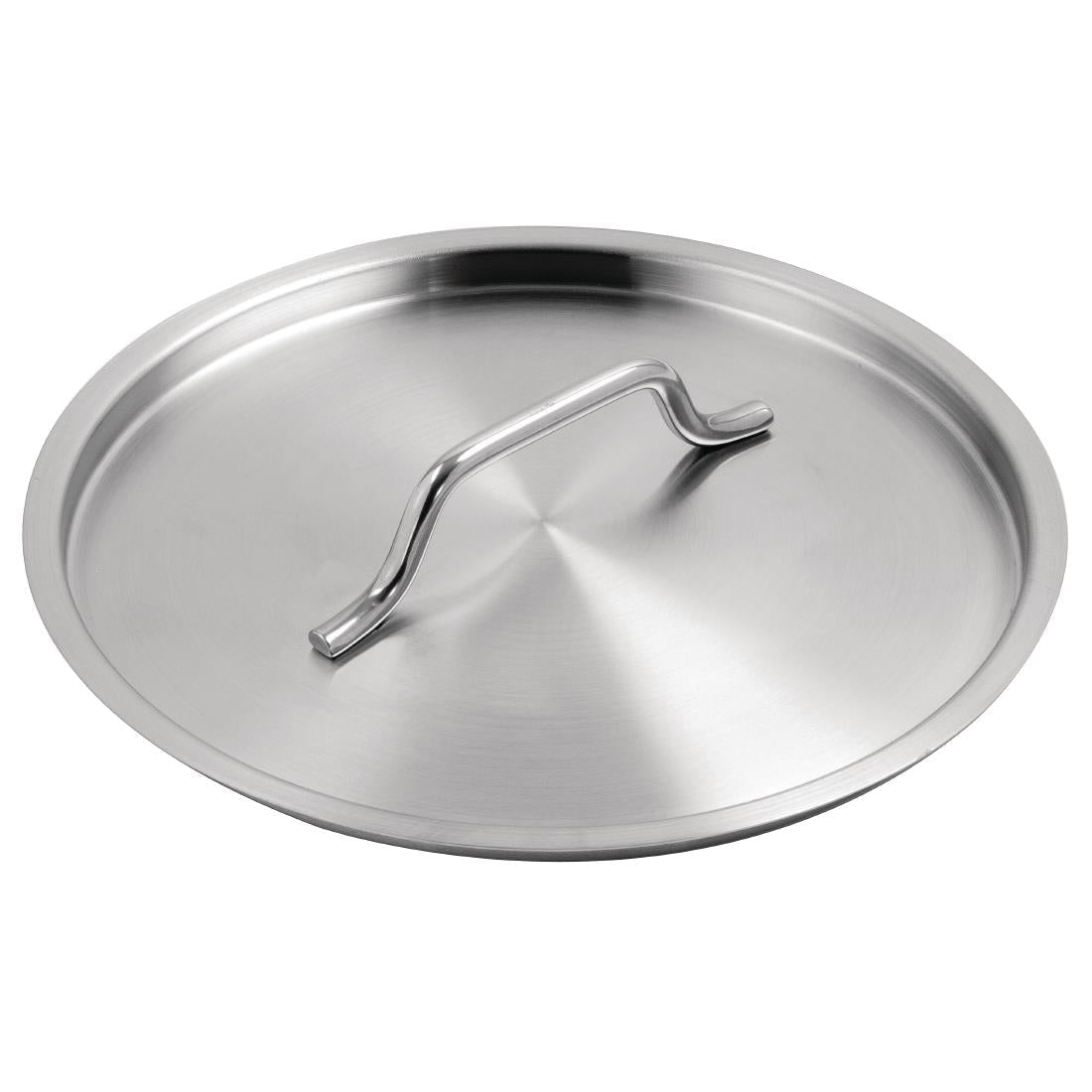 Vogue Lid St/St - 200mm 8" M949 - Whisk Hospitality - M949