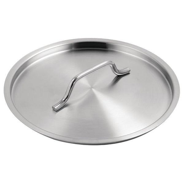Vogue Lid St/St - 200mm 8" M949 - Whisk Hospitality - M949