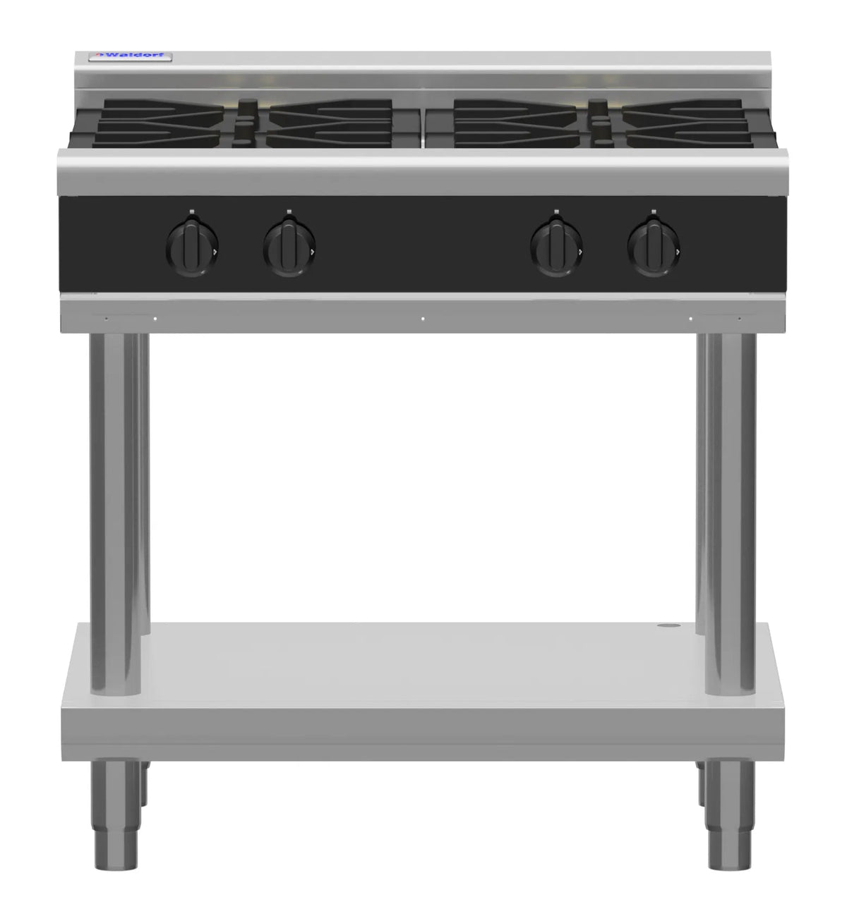 Waldorf Bold Rnlb8900G Ls 900Mm Gas Cooktop Low Back Version Leg Stand - Whisk Hospitality - RNLB8900G-LS
