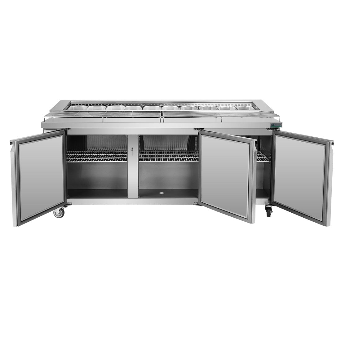 Thermaster Three door DELUXE Pizza Prep Bench - PWB200 - Whisk Hospitality - PWB200