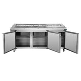 Thermaster Three door DELUXE Pizza Prep Bench - PWB200 - Whisk Hospitality - PWB200