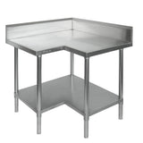 Economic Corner Workbench,100mm Splashback & Undershelf - 0900 - 6 - WBCB - Whisk Hospitality - 0900-6-WBCB
