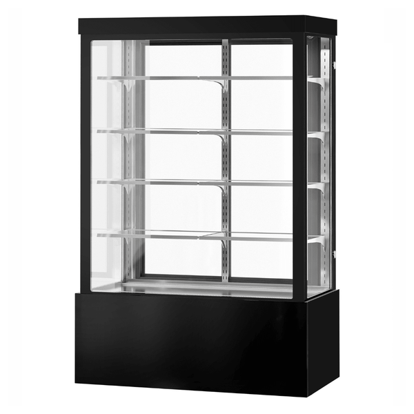 Bonvue Noir Grand 1500mm 4 Shelves Square Cake Display Cabinet CVS150-4B - Whisk Hospitality - CVS150-4B