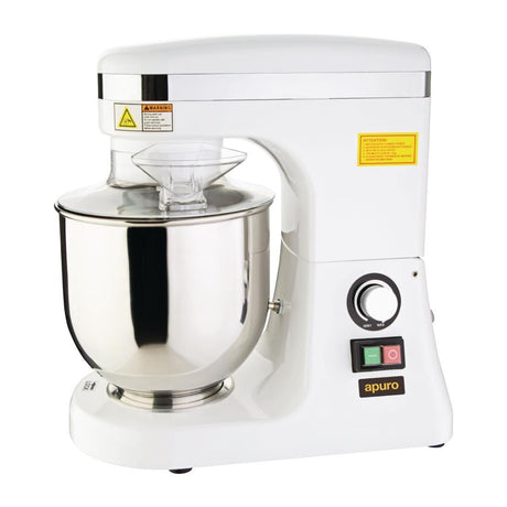 Apuro Planetary Mixer White - 7Ltr DB266 - A - Whisk Hospitality - DB266-A