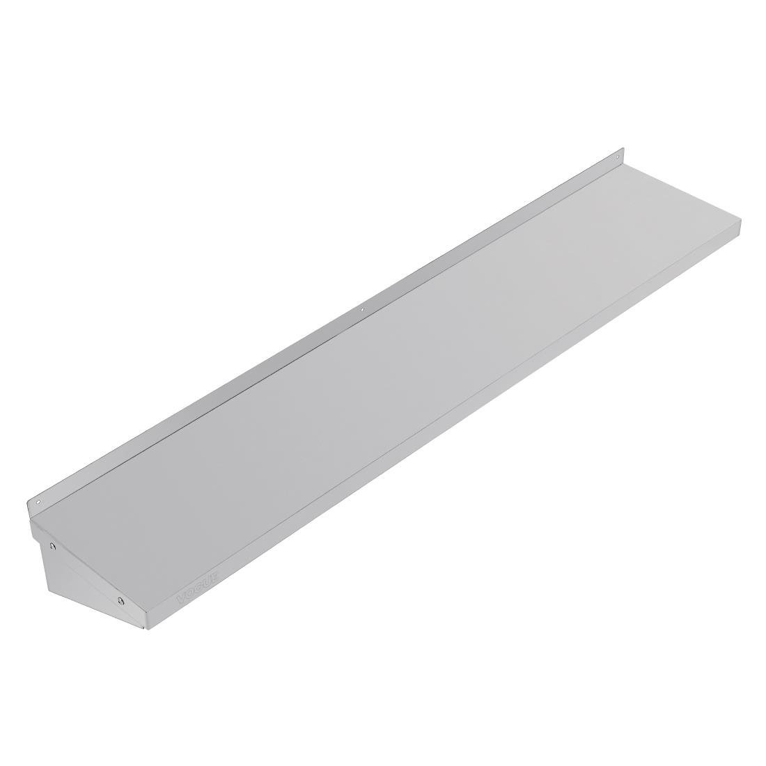 Vogue Wall Shelf with Brackets St/St - 1500x300mm Y752 - Whisk Hospitality - Y752