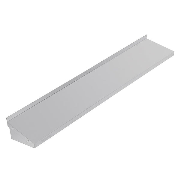 Vogue Wall Shelf with Brackets St/St - 1500x300mm Y752 - Whisk Hospitality - Y752