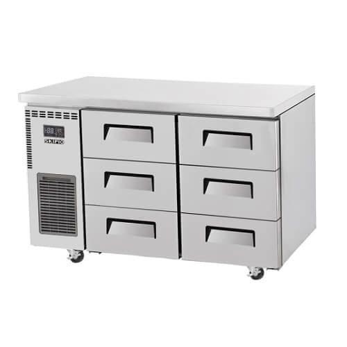 Skipio SUR12 - 3D - 6 Undercounter Drawer Fridge 311 Ltr - Whisk Hospitality - SUR12-3D-6