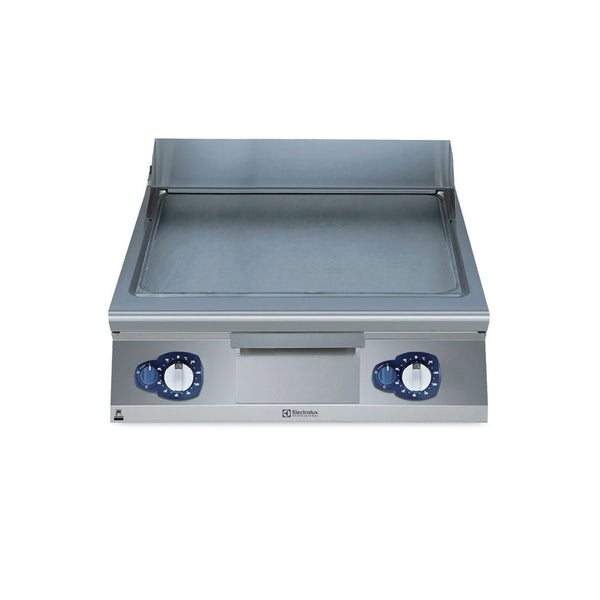 Electrolux 900XP Gas Griddle Plate with Smooth Brushed Chrome Plate 800mm E9IINAAOMEA - Whisk Hospitality - E9IINAAOMEA