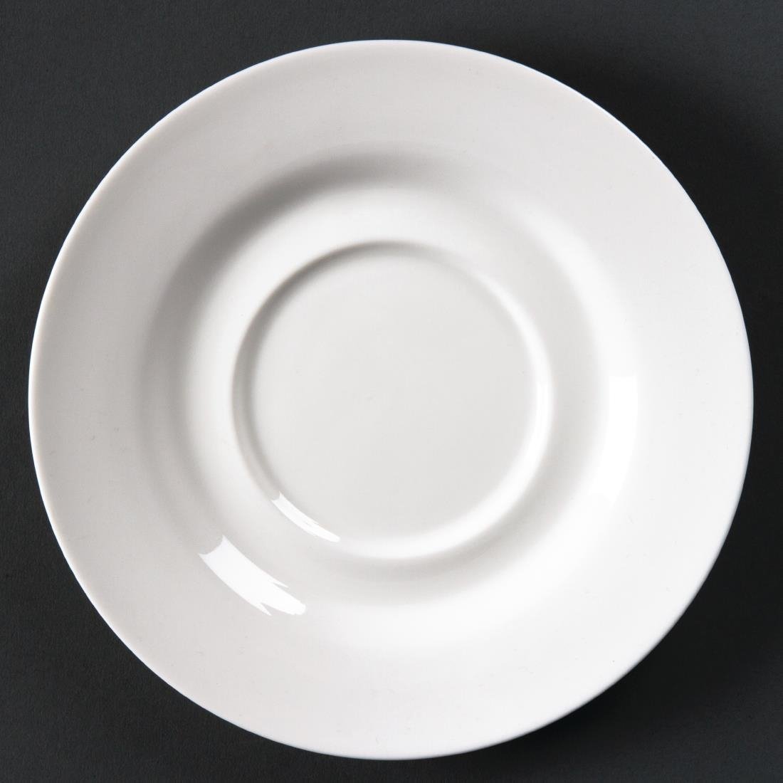 Olympia Lumina Round Saucer - 156mm for 12oz cup (Box 6) CD648 - Whisk Hospitality - CD648