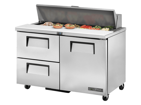 True Refrigeration Three Drawer Sandwich/Salad Unit - TSSU - 48 - 12D - 2 - HC - Whisk Hospitality - TSSU-48-12D-2-HC