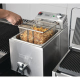Apuro Single Fryer with Timer - 1x8Ltr - 2.9kW FC374 - A - Whisk Hospitality - FC374-A