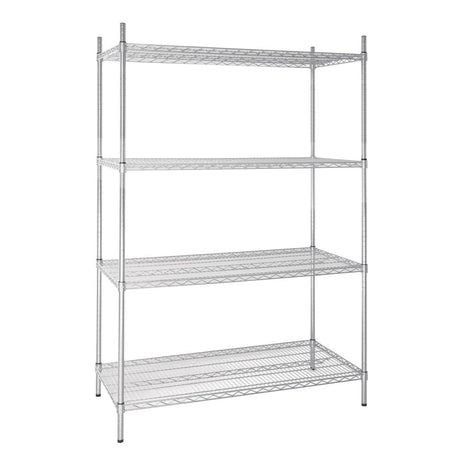 Vogue Flat Pack 4 Shelf Unit St/St - 610x1220mm U257 - Whisk Hospitality - U257