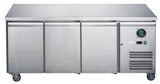 FED - X S/S Three Door Bench Fridge - XUB7C18S3V - Whisk Hospitality - XUB7C18S3V