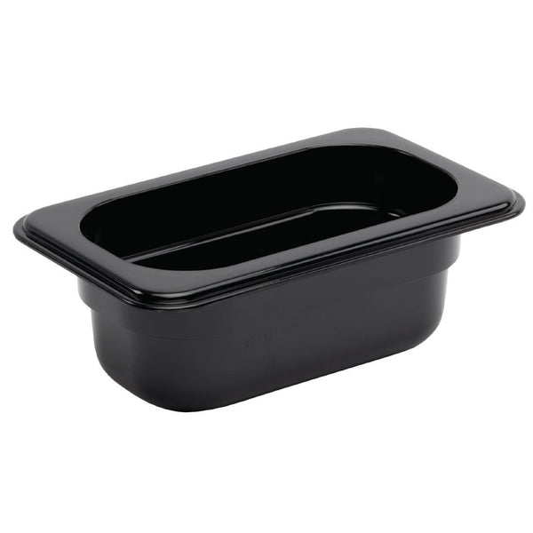 Vogue Black Polycarbonate - GN 1/9 65mm U472 - Whisk Hospitality - U472