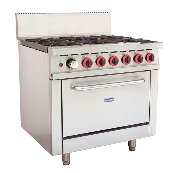 GBS6TLPG Gasmax 6 Burner With Oven Flame Failure - Whisk Hospitality - GBS6TLPG