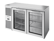 True Refrigeration Bar Refrigerator Stainless Steel Ext 2 Glass Swing Doors - TBR60 - RISZ1 - L - S - GG - 2 - Whisk Hospitality - TBR60-RISZ1-L-S-GG-2