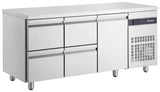 Inomak Under Bar Fridge 1 Door 4 Drawers UBD4000 - Whisk Hospitality - UBD4000