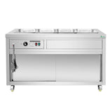 Thermaster Premium Wet and Dry Bain Marie Food Display 4x1/1 GN Pans PG150FE - XB - Whisk Hospitality - PG150FE-XB
