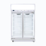 Bromic Upright Display Freezer - 976L - 2 Doors - Flat Glass - Lightbox - Whisk Hospitality - UF1000LF