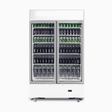 Bromic Upright Display Fridge - 960L - 2 Doors - Flat Glass - Cassette - White - Whisk Hospitality - GM1000LWCAS