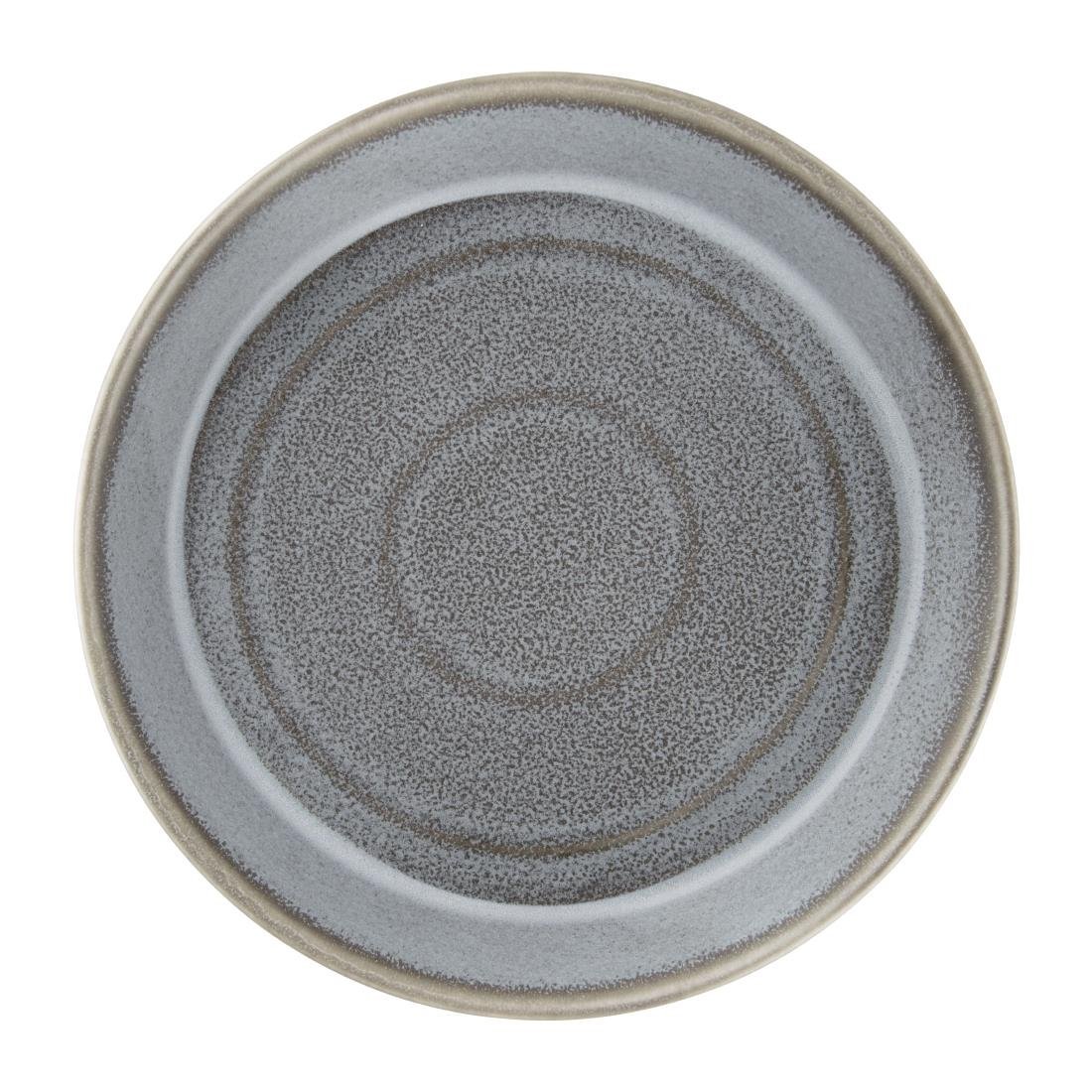 Olympia Cavolo Charcoal Dusk Flat Round Bowl - 220mm (Box 4) FD919 - Whisk Hospitality - FD919