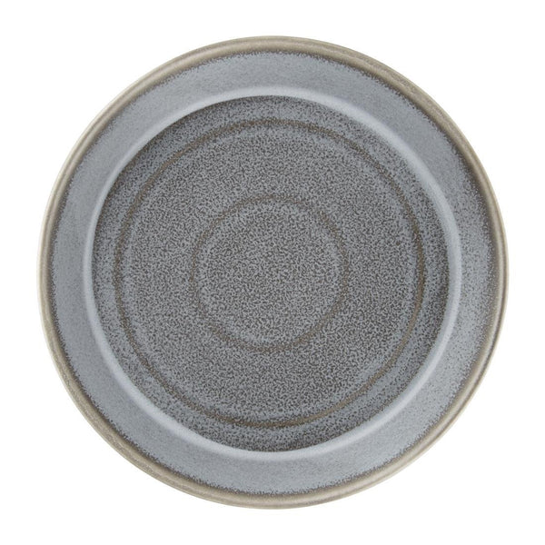 Olympia Cavolo Charcoal Dusk Flat Round Bowl - 220mm (Box 4) FD919 - Whisk Hospitality - FD919
