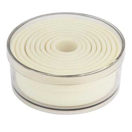 Vogue Plain Round Nylon Pastry Cutters (Pack 9) JA522 - Whisk Hospitality - JA522