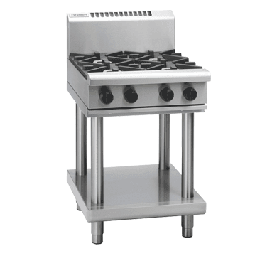 Waldorf 800 Series Rnl8403G Ls 600Mm Gas Cooktop Low Back Version Leg Stand - Whisk Hospitality - RNL8403G-LS