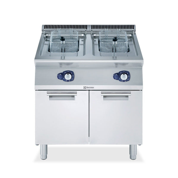 Electrolux 700XP 15L + 15L Double Pan Gas Fryer 800mm E7FRGH2GF0 - Whisk Hospitality - E7FRGH2GF0