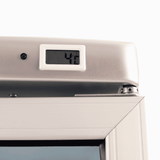 Bromic Upright Display Fridge - 372L - 1 Door - Flat Glass - White with Silver Trim - Whisk Hospitality - GM0374-NR