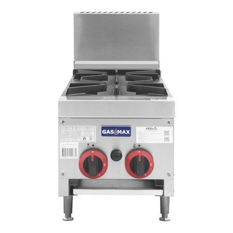 Gasmax Gas 2 Burner Cook Top RB - 2ELPG - Whisk Hospitality - RB-2ELPG