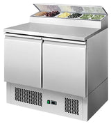 Atosa 2 DOORS OPEN TOP SALADETTE FRIDGE W900 MM ESL3832 - Whisk Hospitality - ESL3832