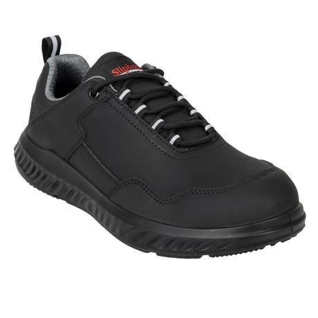 Slipbuster Hawren Safety Trainer Microfibre Black - UK 6.5 EU 40 BA064 - 40 - Whisk Hospitality - BA064-40