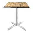 Bolero Ash Flip Top 600mm Square Bistro Table GK991 - Whisk Hospitality - GK991