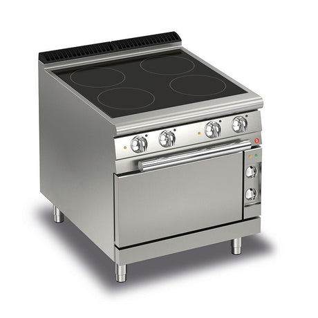 BARON 4 Burner Electric Cook Top With Ceramic Glass And Electric Oven - Whisk Hospitality - Q70PCF/VCE800