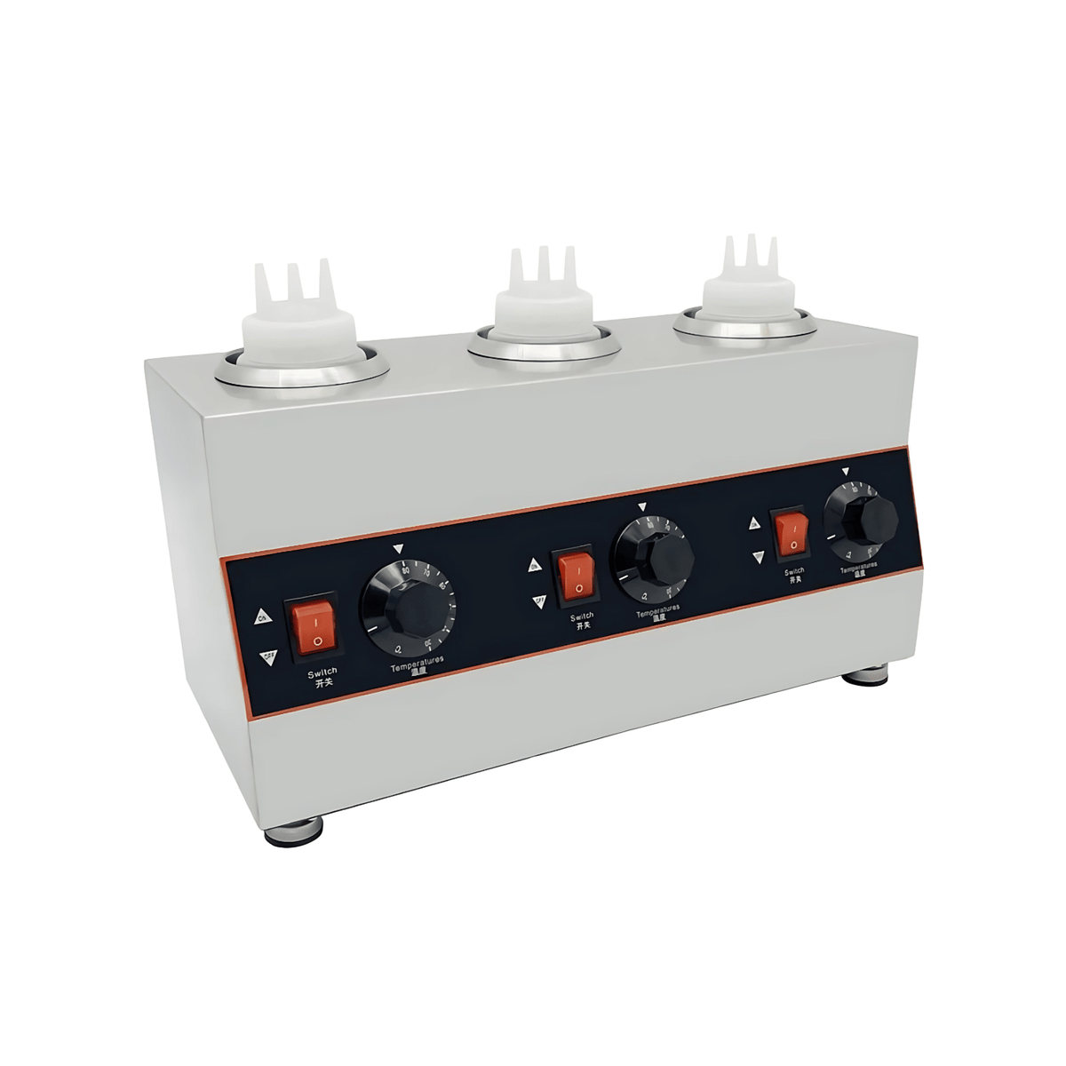 Electric Sauce Warmer - 3 Girds - 430*195*230mm - Whisk Hospitality - 620972