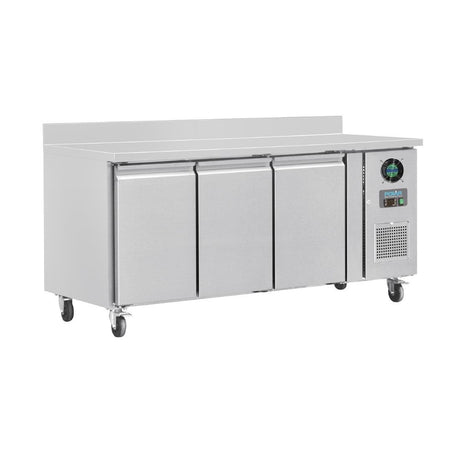 Polar U - Series Triple Door Counter Freezer with Upstand 417Ltr DL917 - A - Whisk Hospitality - DL917-A